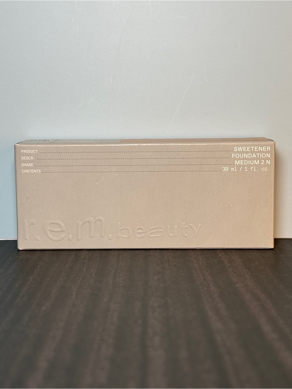 r.e.m. beauty sweetener foundation (medium 2 N) 30 ml / 1 fl oz NIB